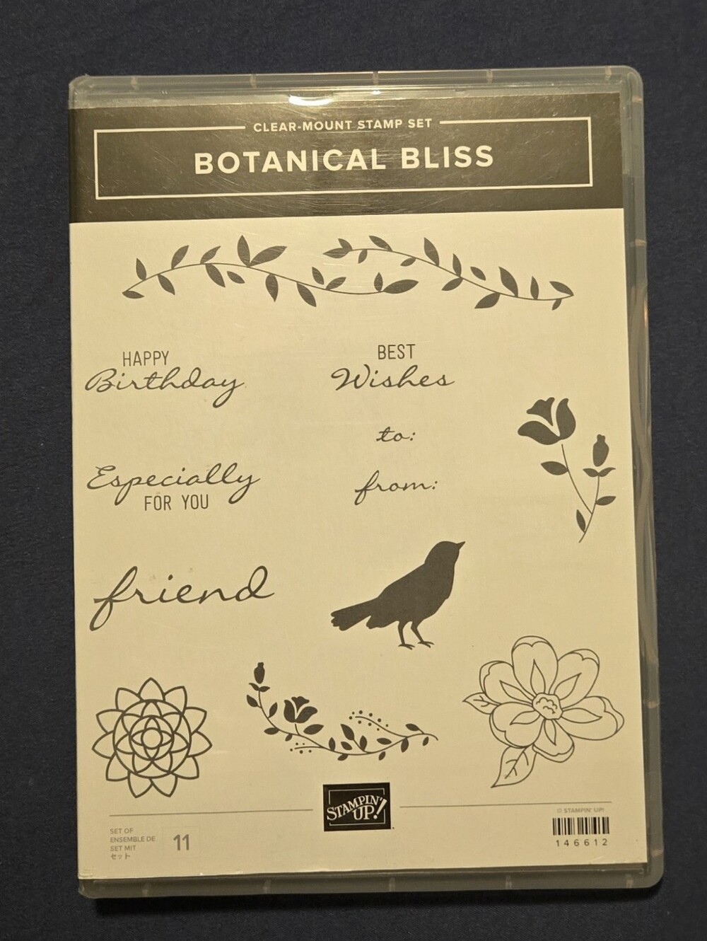Stampin' Up! Botanical Bliss Clear - Stamp Set and Die Set